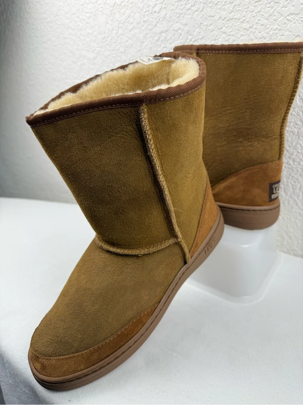 UGG Classic Short Boots | Chestnut Suede | Pure Wool Pile | Men's 10